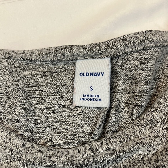 Old Navy Heathered Gray super soft hacci long sleeve swing dress - Picture 3 of 6